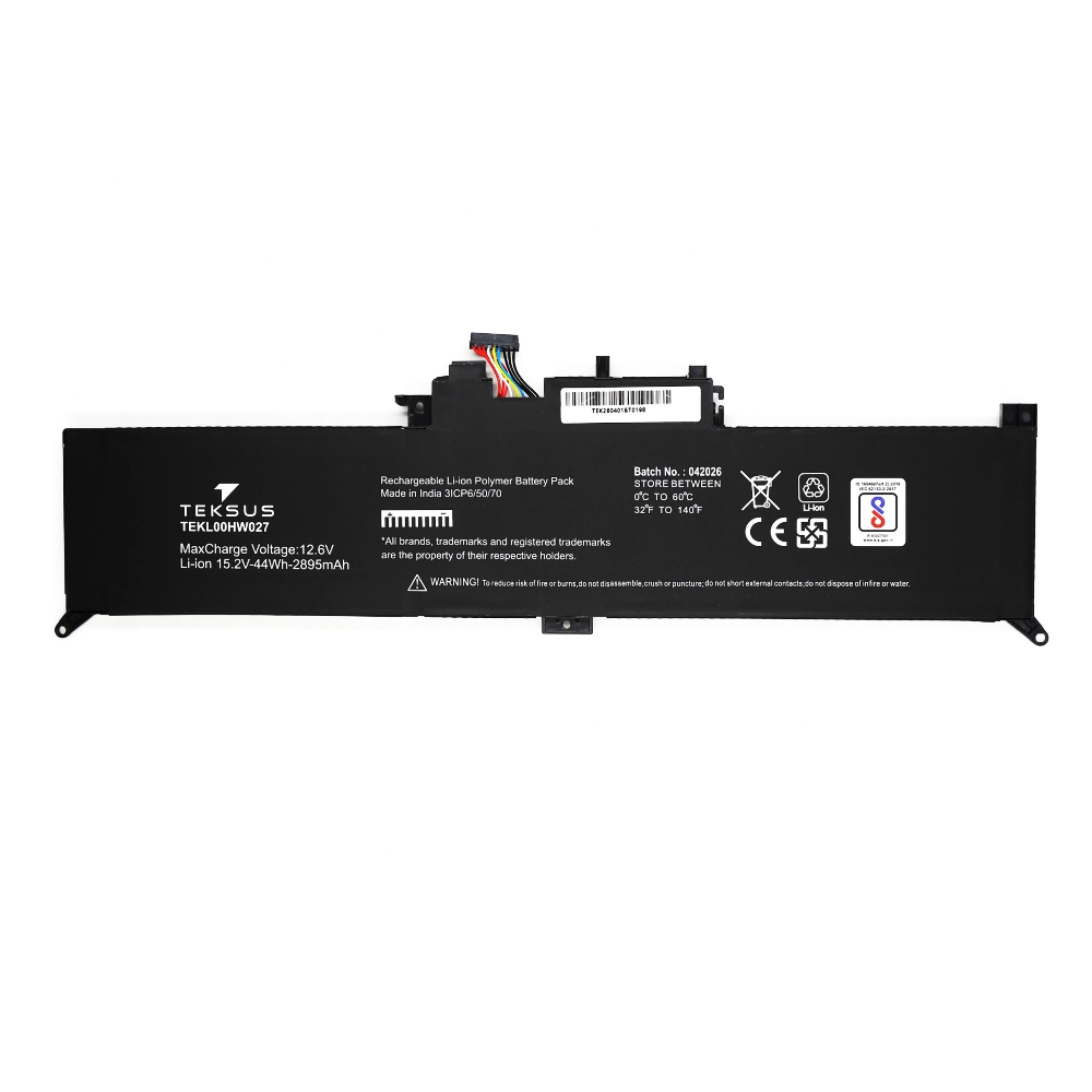 Teksus Laptop Battery Compatible For Lenovo ThinkPad Yoga 260 | 00HW027 4C view 2
